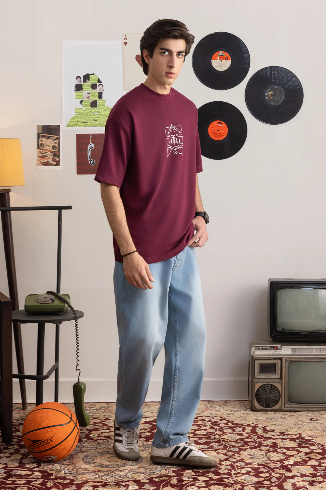 Oversized Graphic T-Shirt - D123 - Image 5