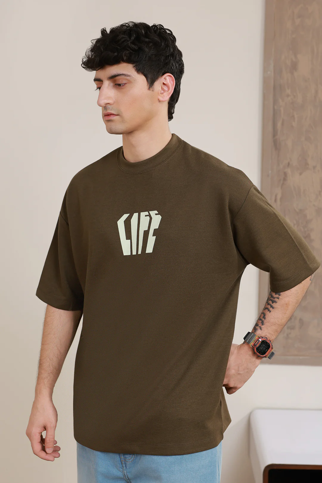 Oversized Graphic T-Shirt - D134 - Image 5