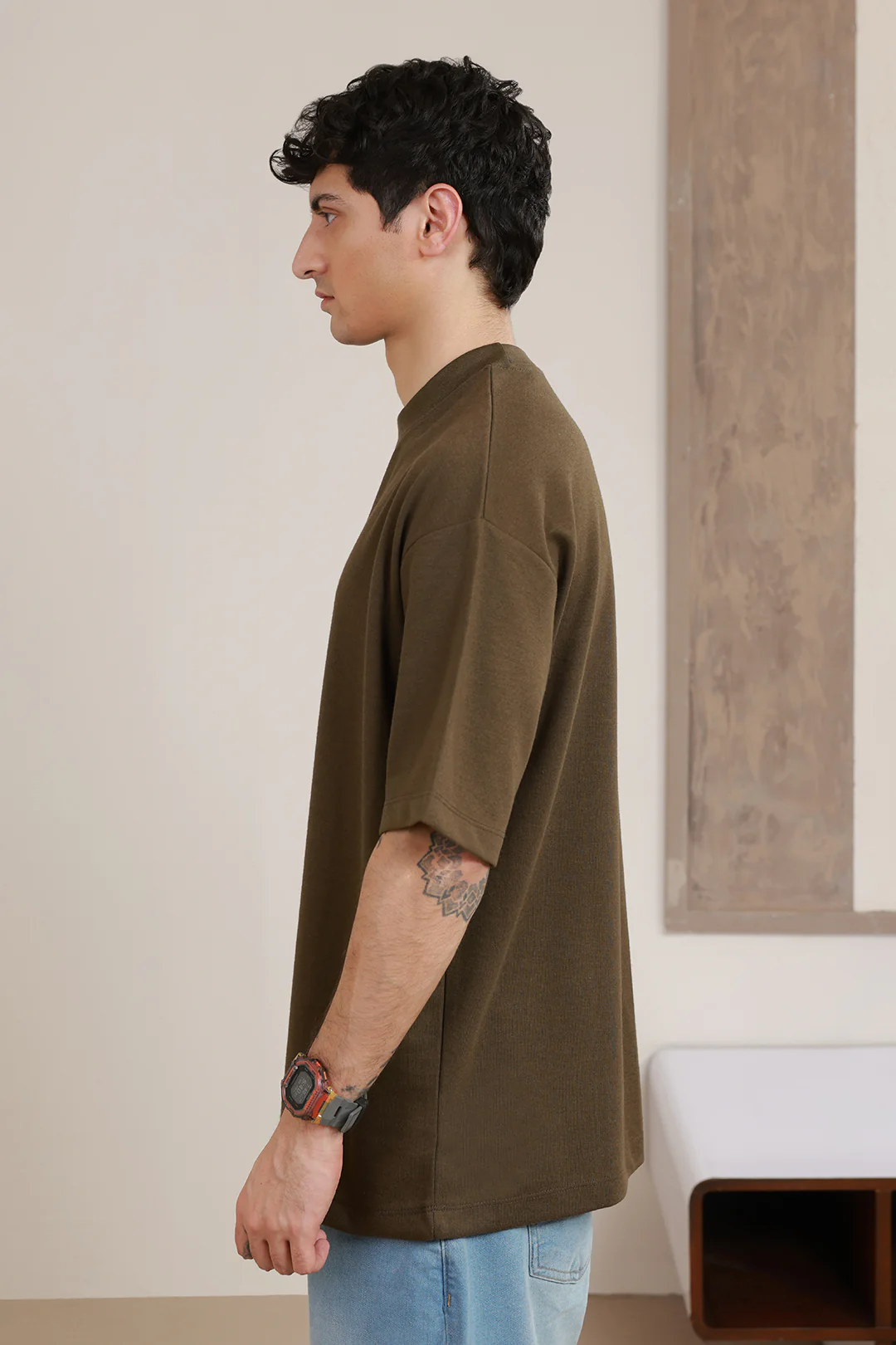 Oversized Graphic T-Shirt - D135 - Image 2