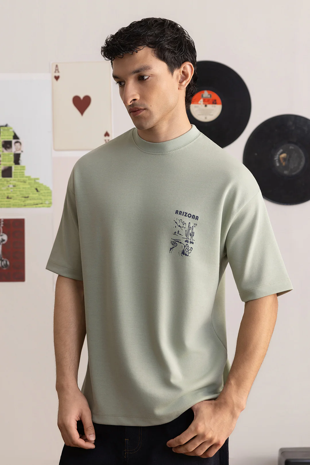 Oversized Graphic T-Shirt - D144 - Image 2