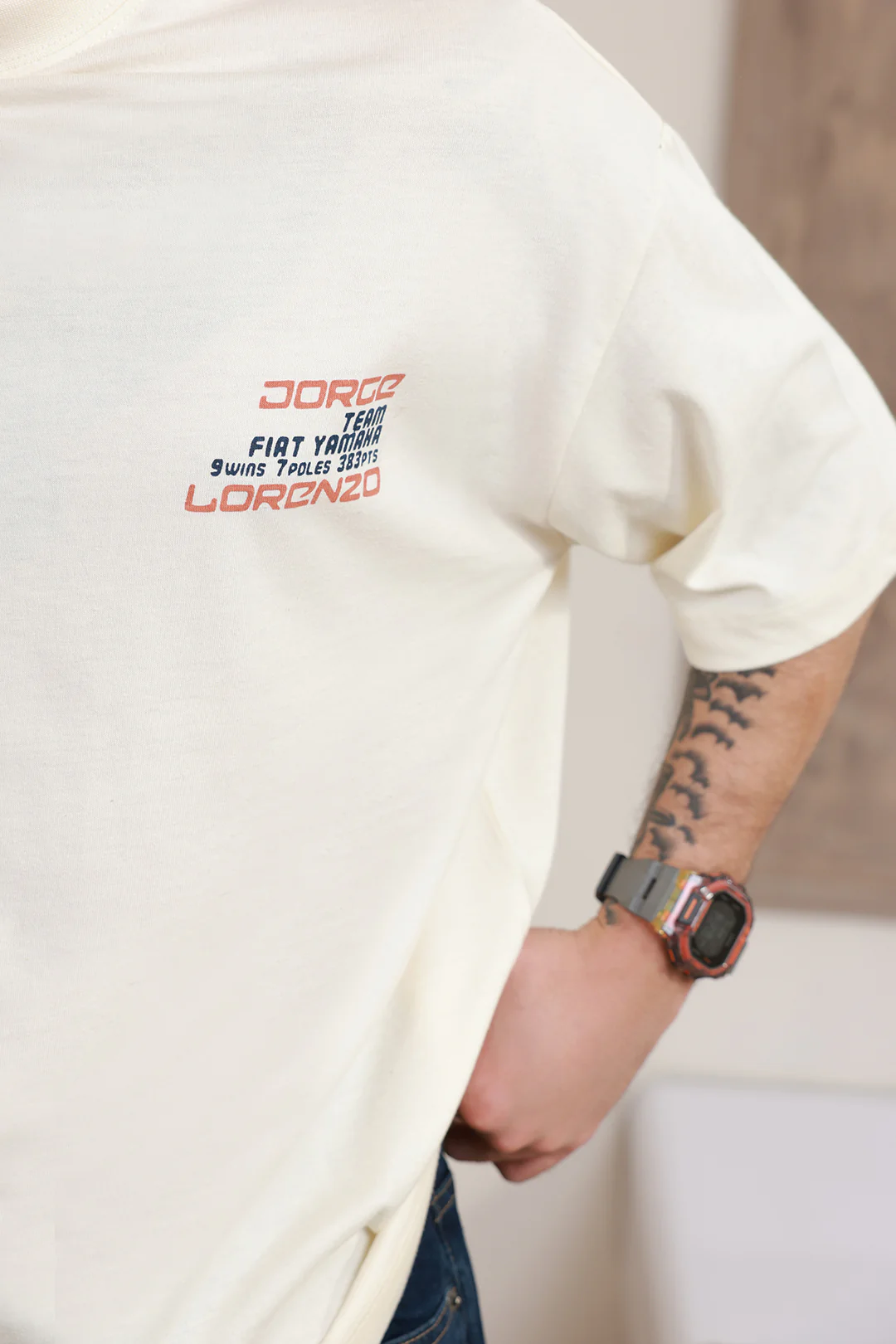 Oversized Graphic T-Shirt - D147 - Image 5