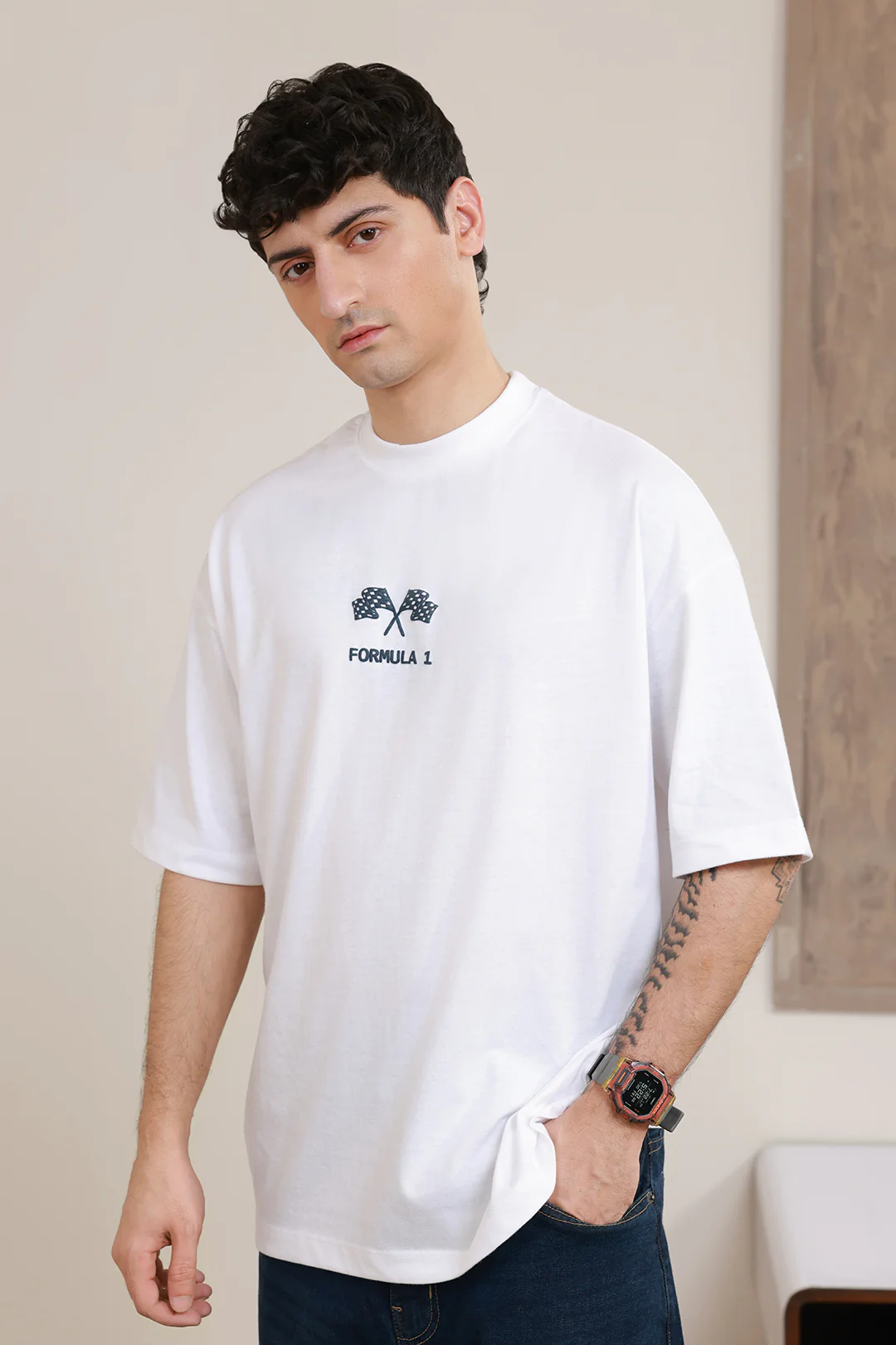 Oversized Graphic T-Shirt - D149 - Image 6