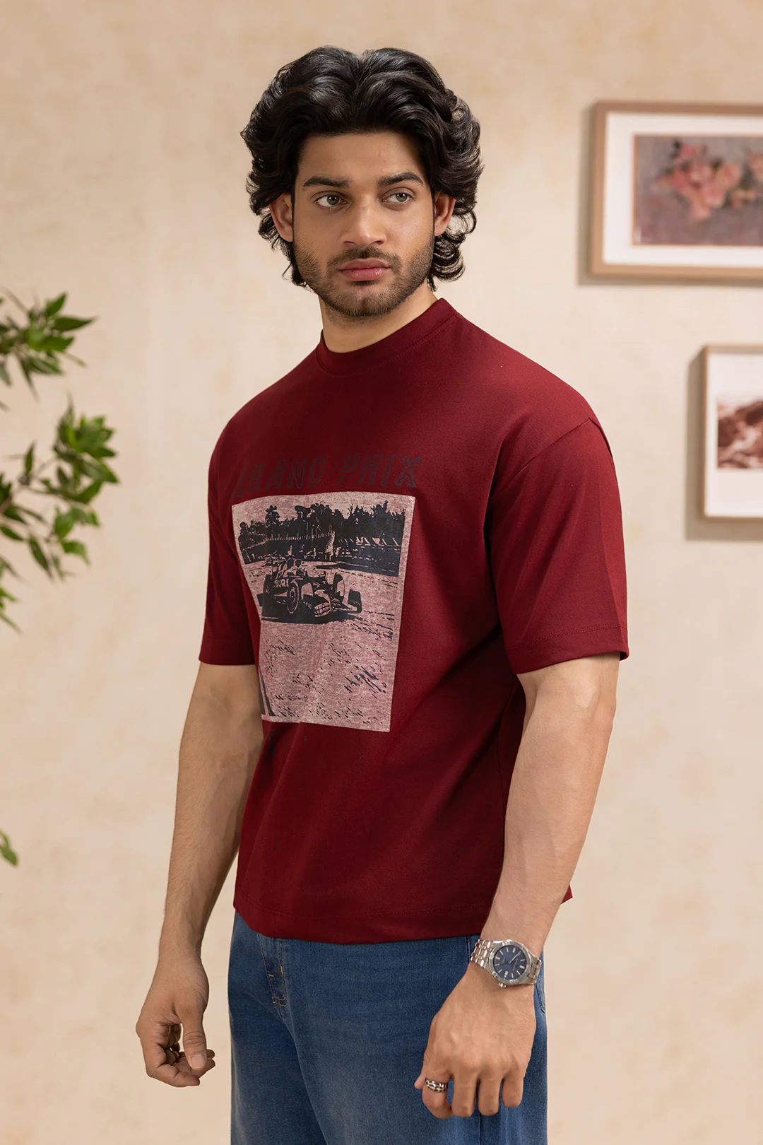 Oversized Graphic T-Shirt - D161 - Image 2