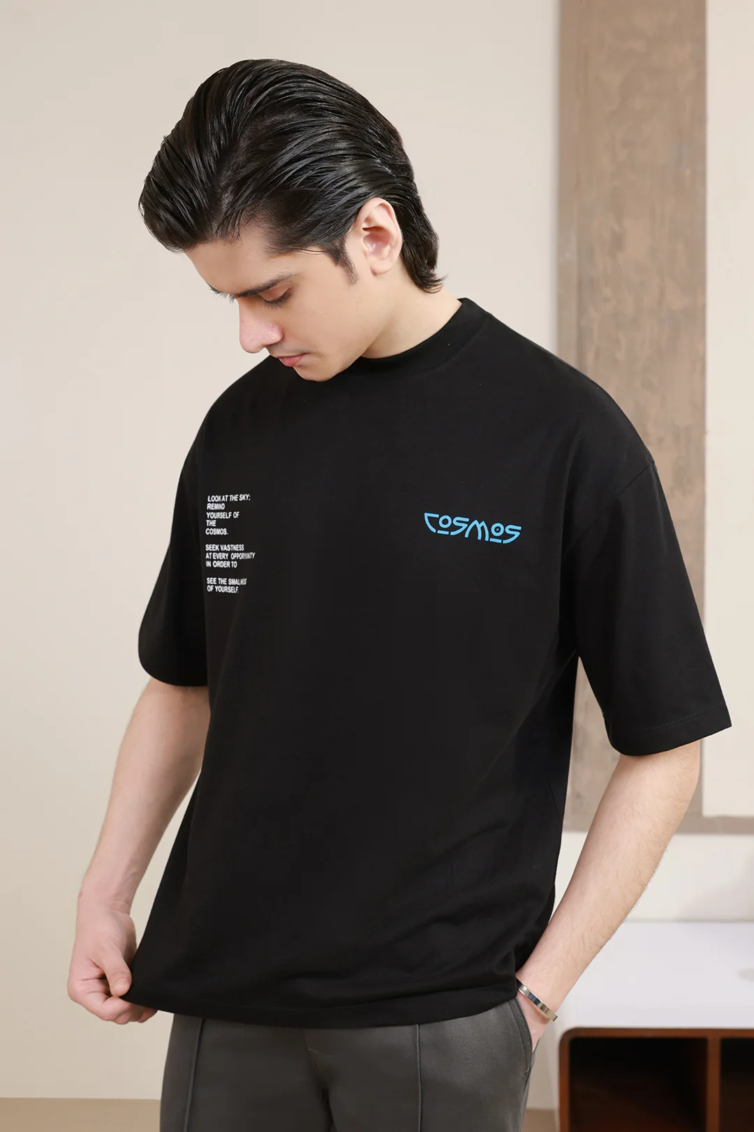 Oversized Graphic T-Shirt - D163 - Image 3