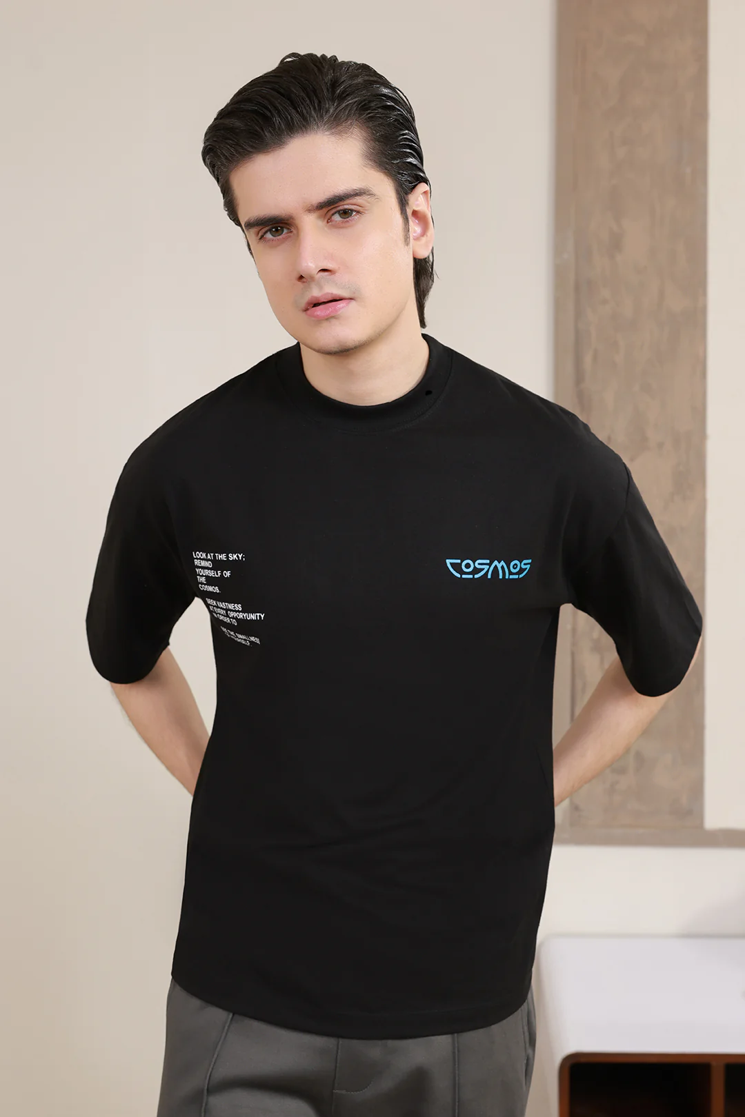 Oversized Graphic T-Shirt - D163 - Image 5