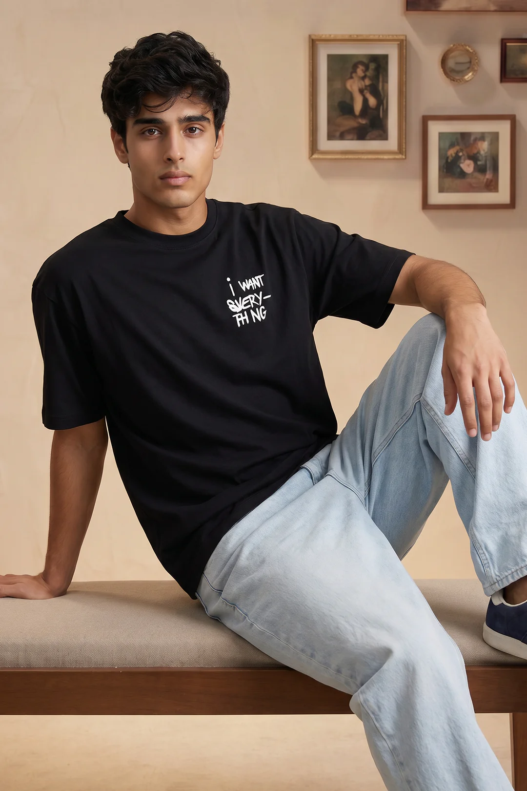 Oversized Graphic T-Shirt - D003 - Image 3