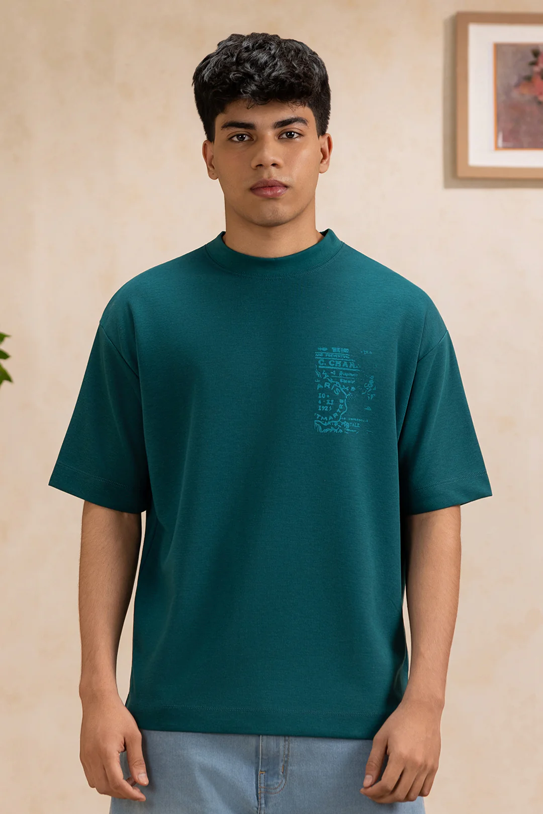 Oversized Graphic T-Shirt - D006 - Image 2