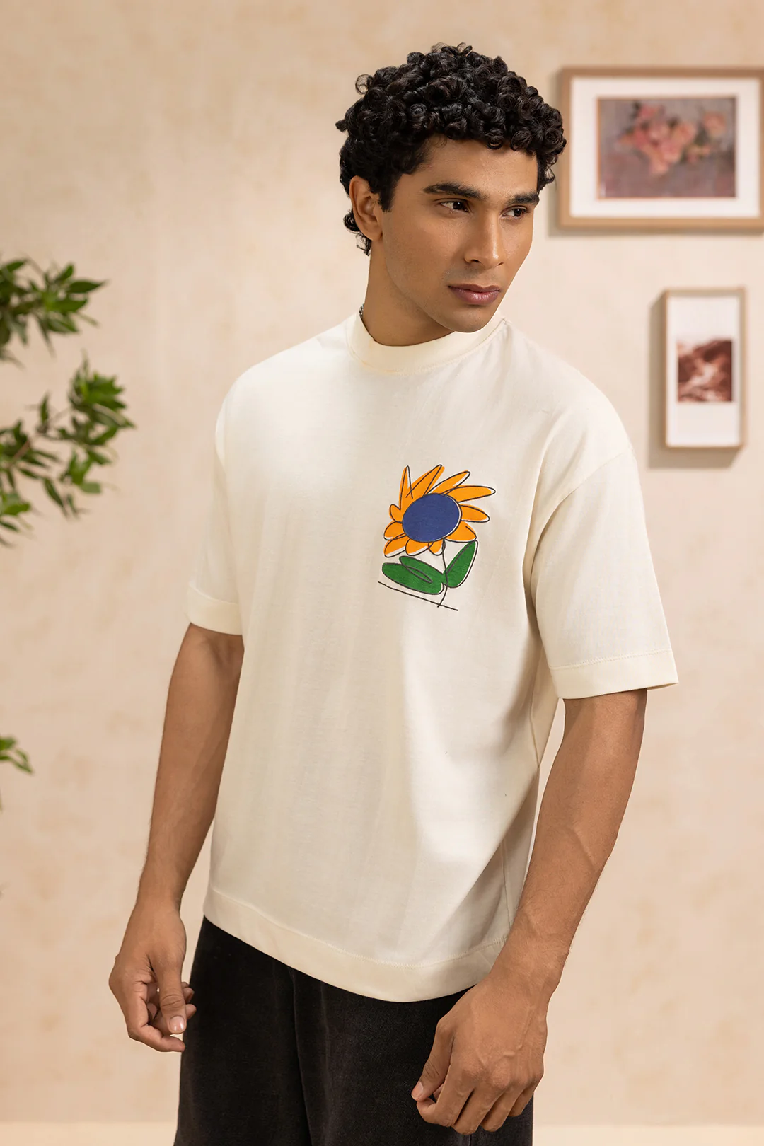 Oversized Graphic T-Shirt - D032 - Image 2