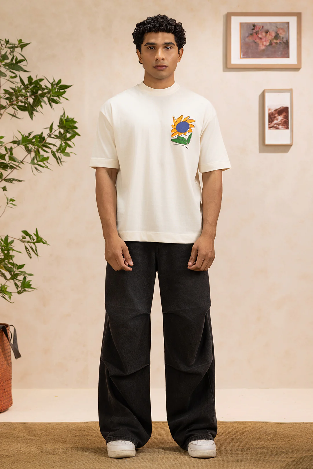 Oversized Graphic T-Shirt - D032 - Image 5