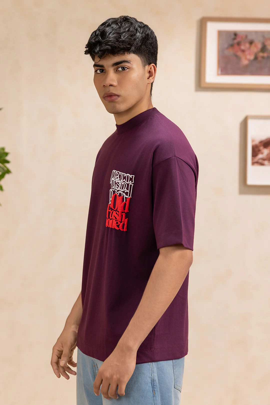 Oversized Graphic T-Shirt - D037 - Image 6