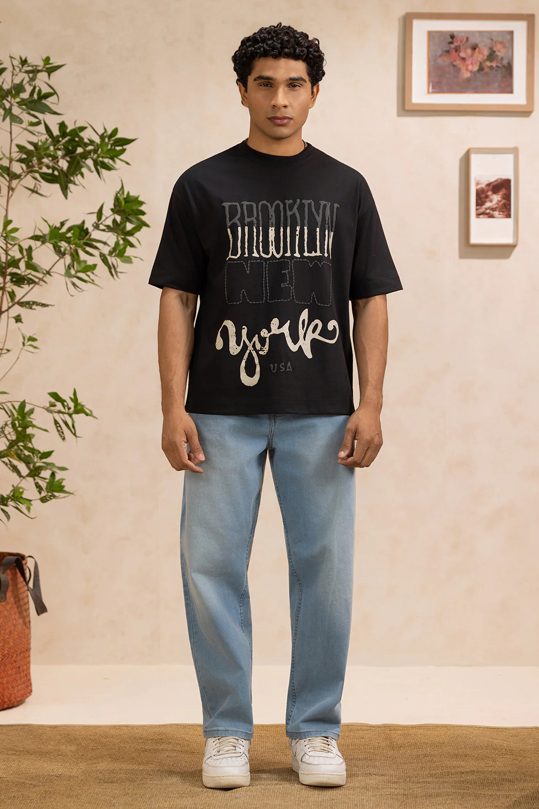 Oversized Graphic T-Shirt - D047 - Image 3
