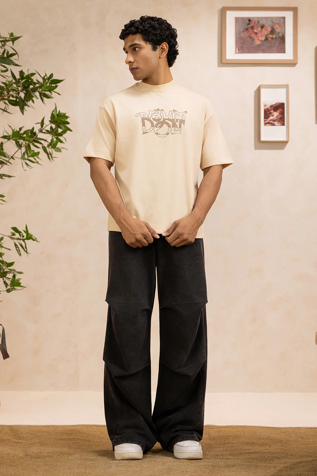 Oversized Graphic T-Shirt - D054 - Image 4