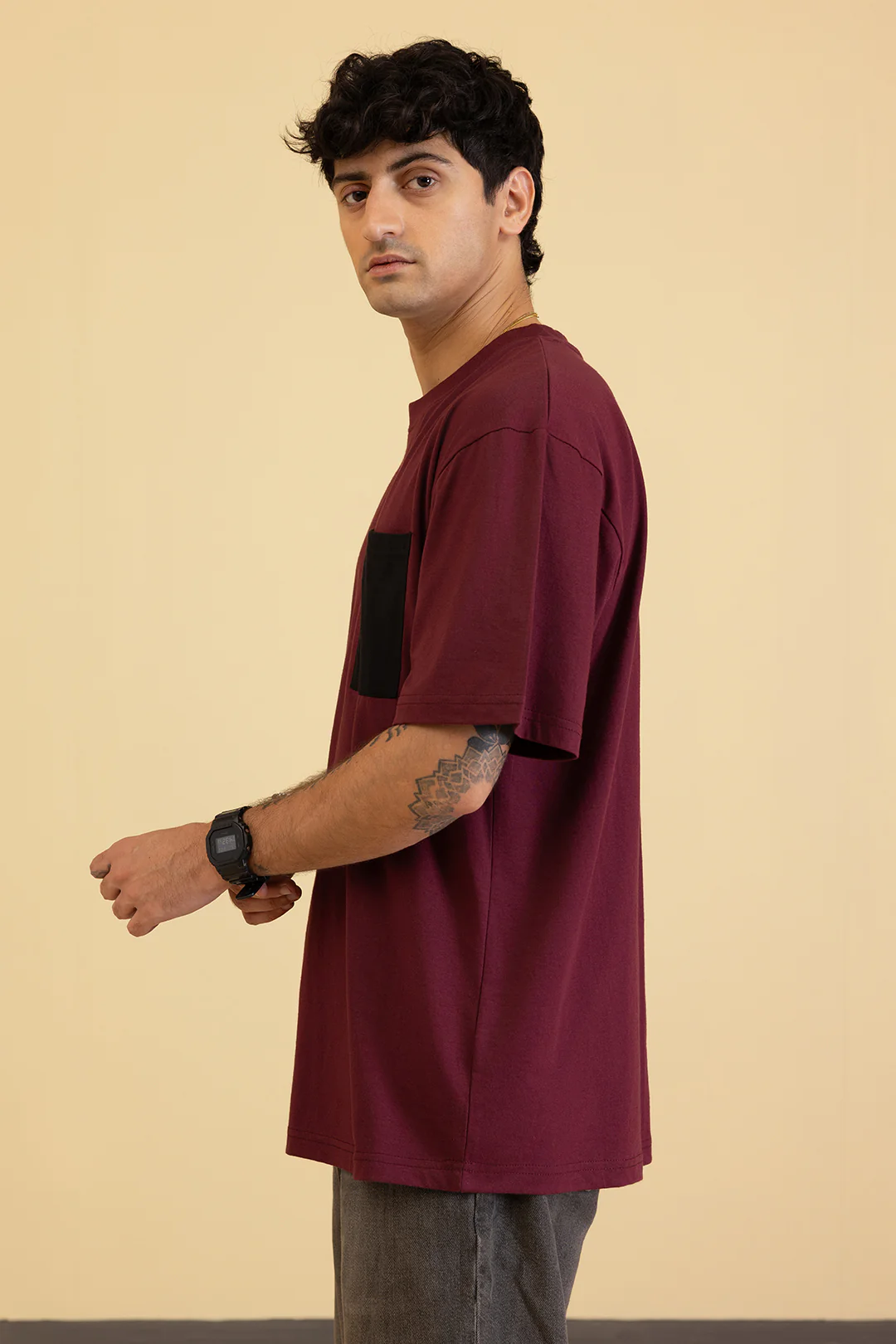 Basic Relax Pocket T-Shirt - X221 - Image 4