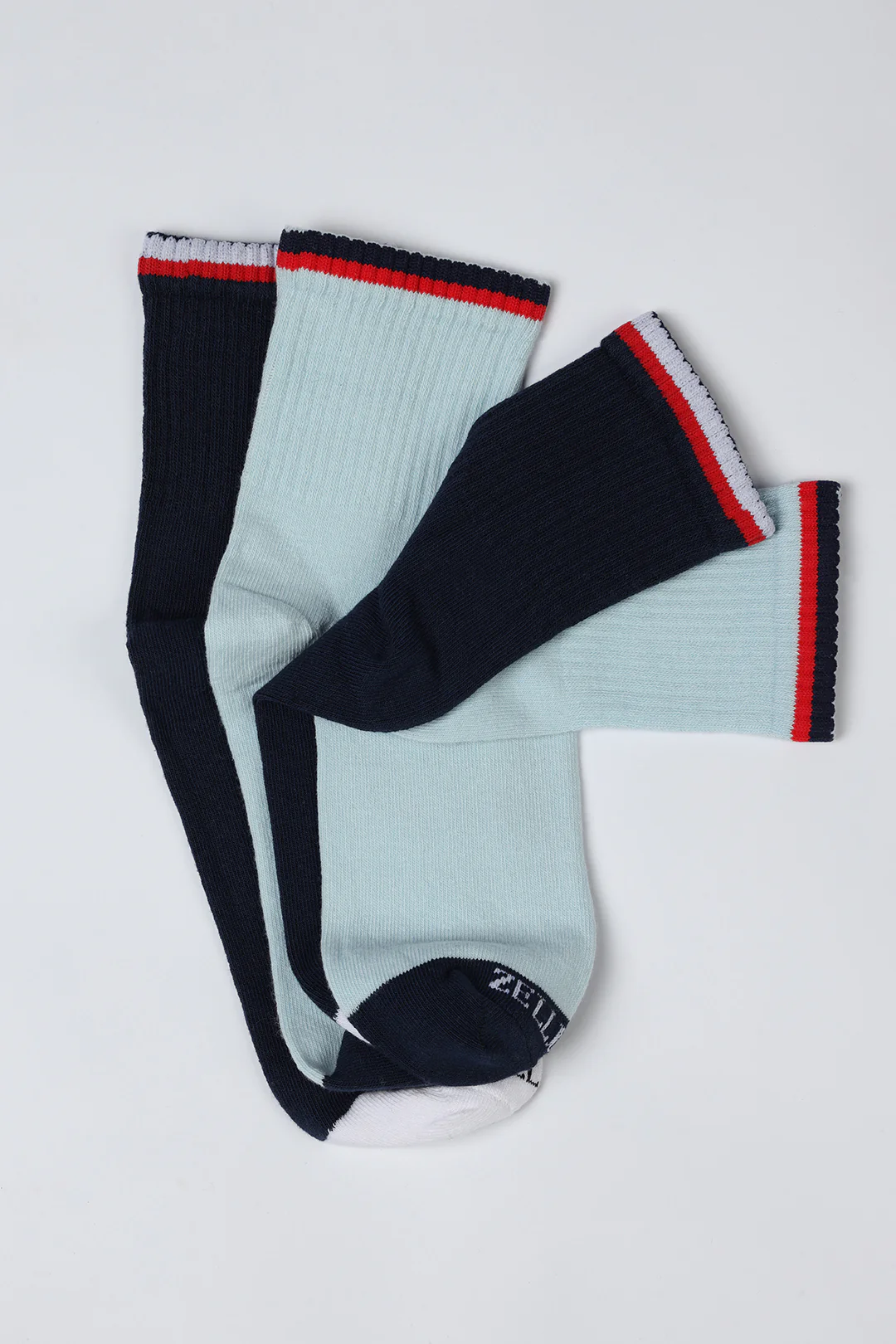 Quarter Crew Socks - C006 (Pack of 2) - Image 2