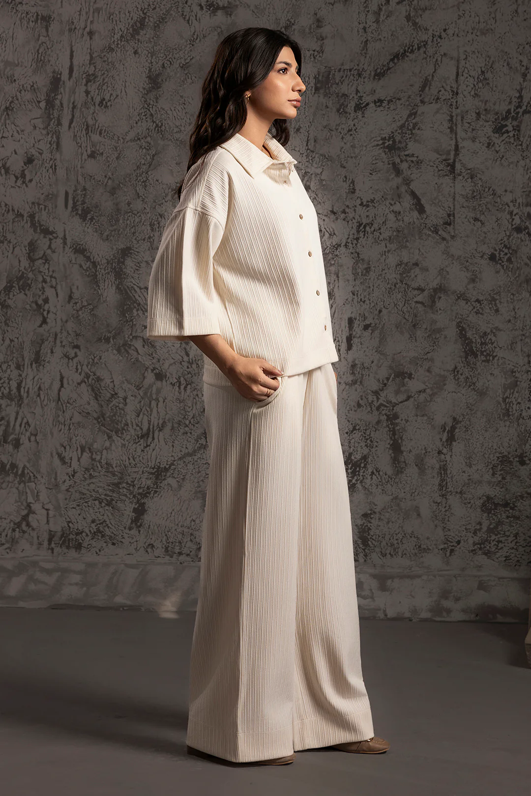 Seersucker Co-Ord Set Shirt - 5004 - Image 7