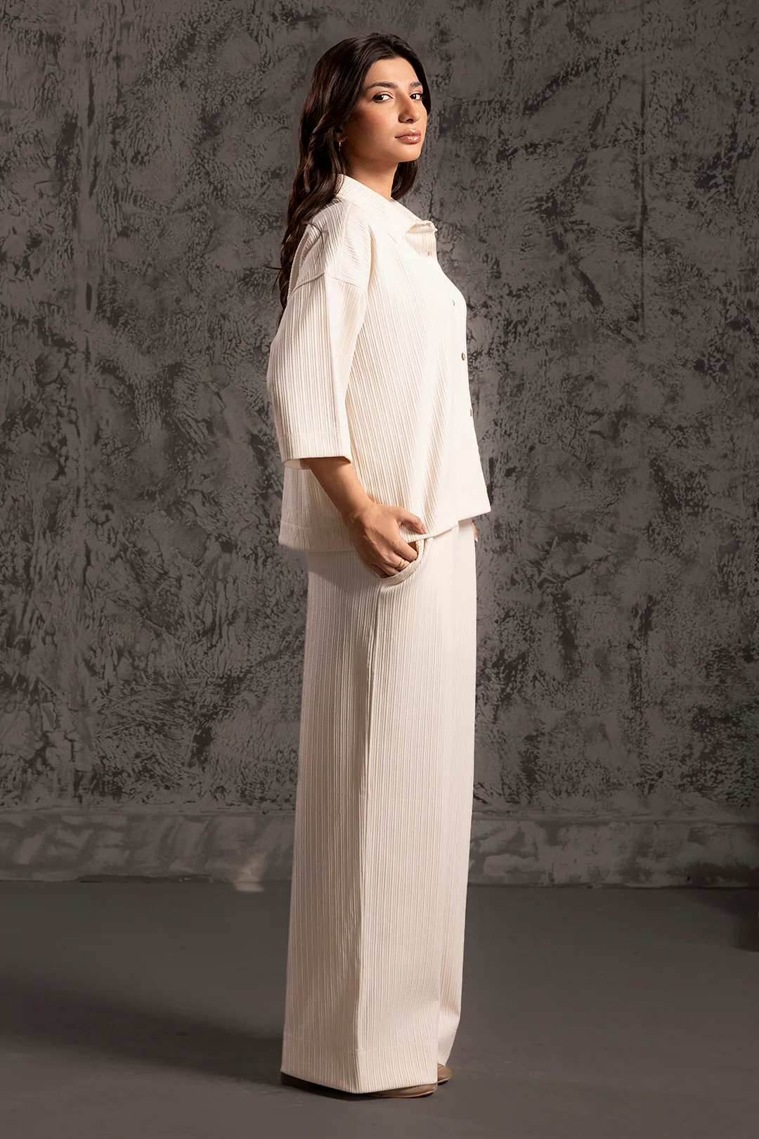 Seersucker Co-Ord Set Shirt - 5004 - Image 8