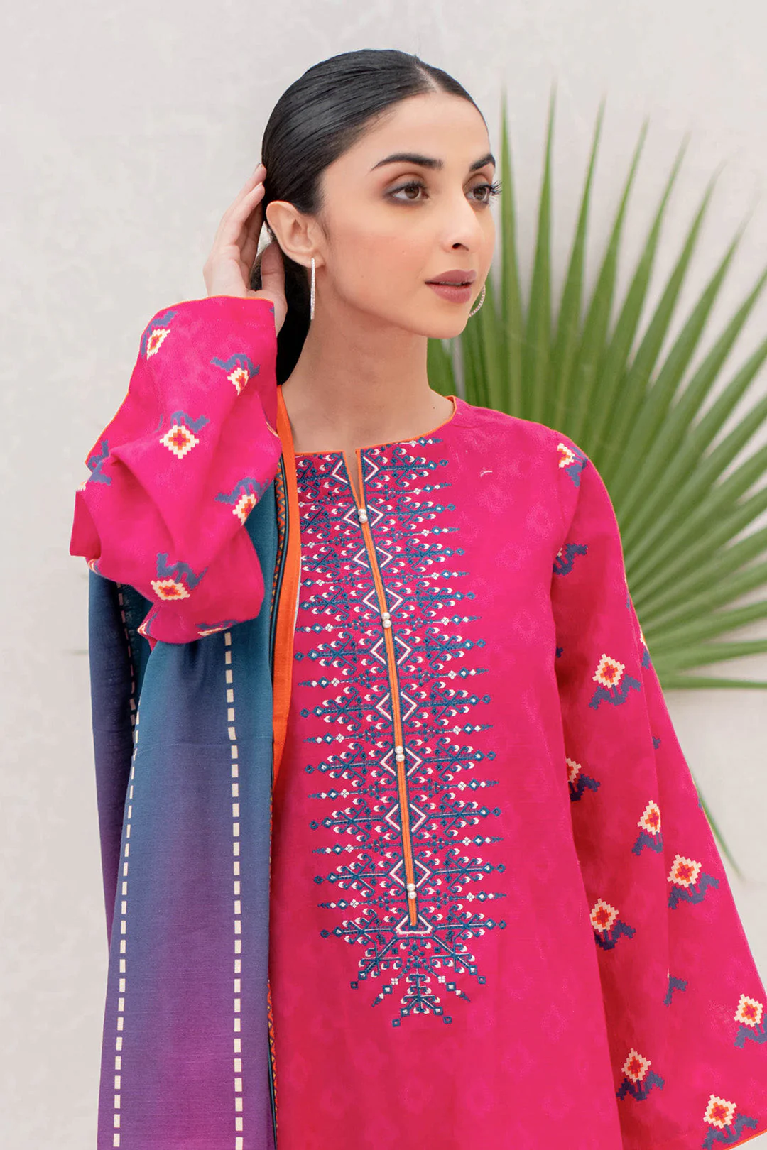 Embroidered Shirt Dupatta - 0023