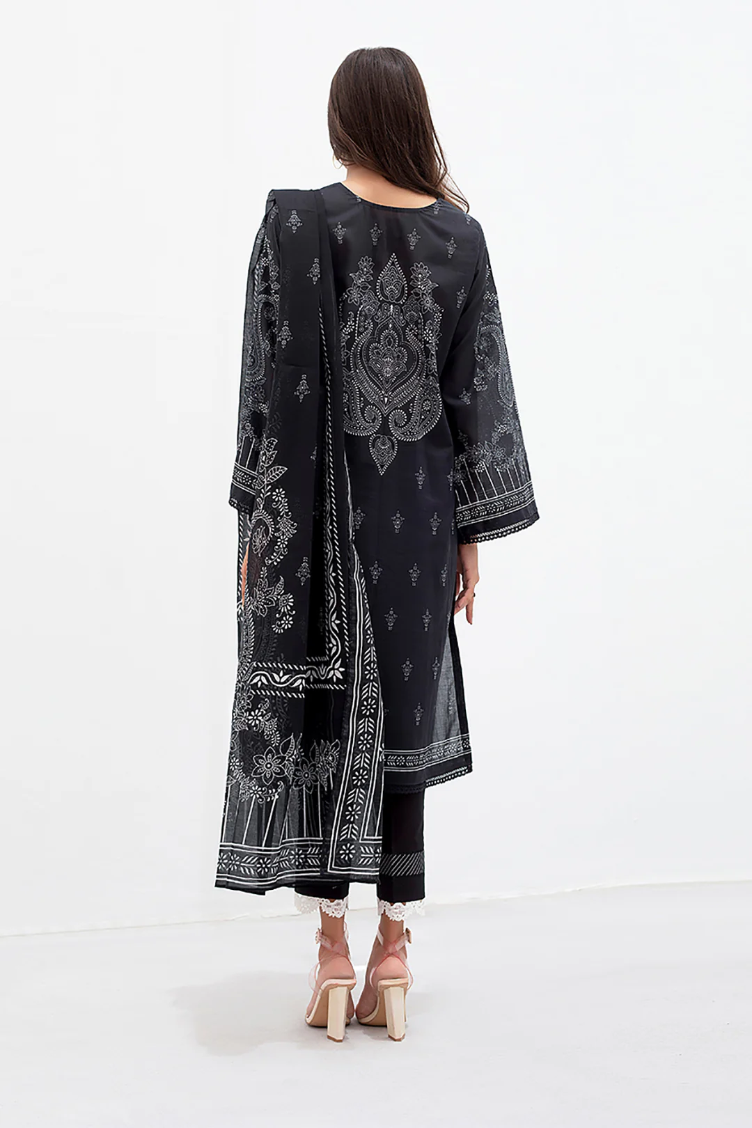 Embroidered Shirt Dupatta - 0624 - Image 5