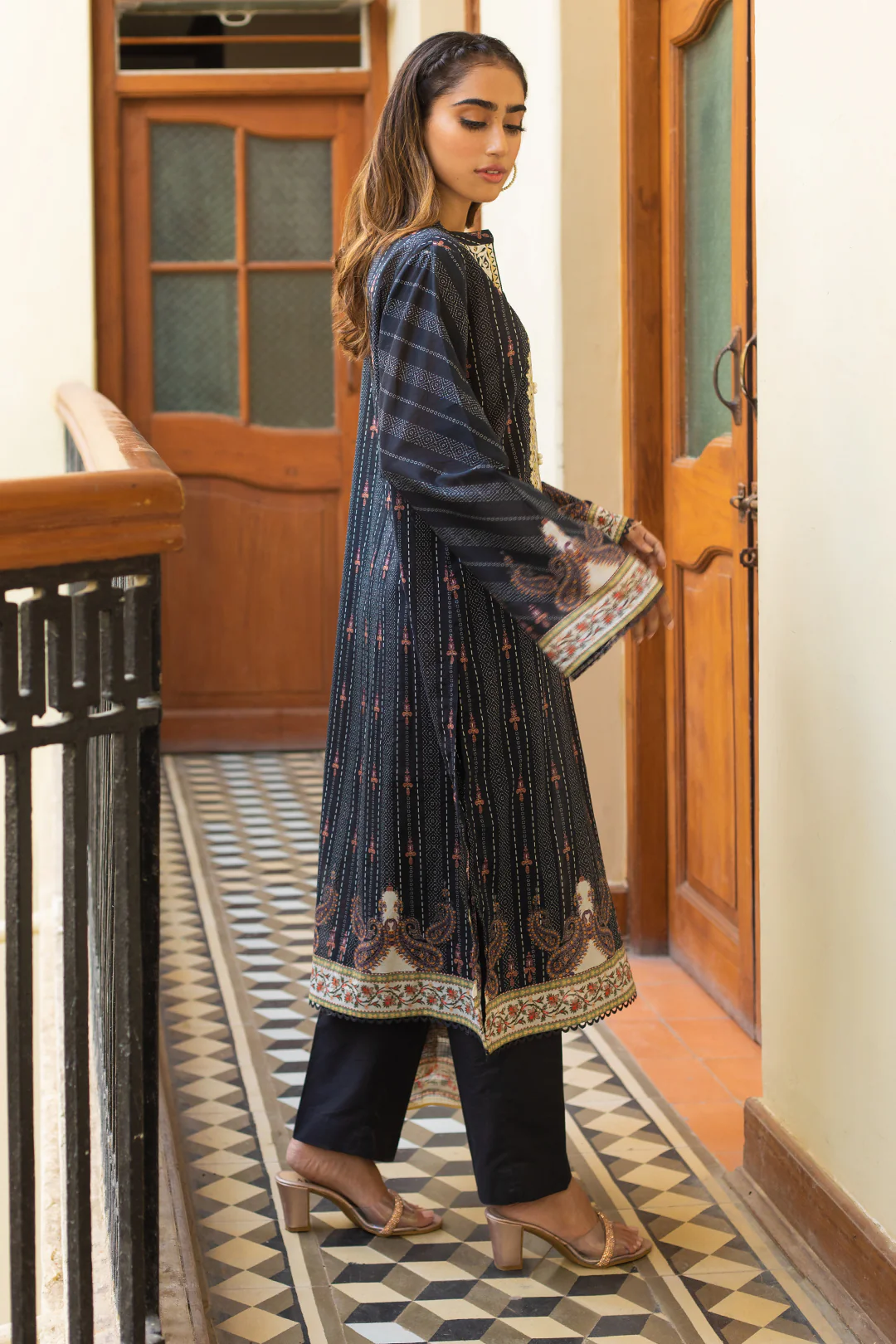 Embroidered Shirt Dupatta - 0711 - Image 3
