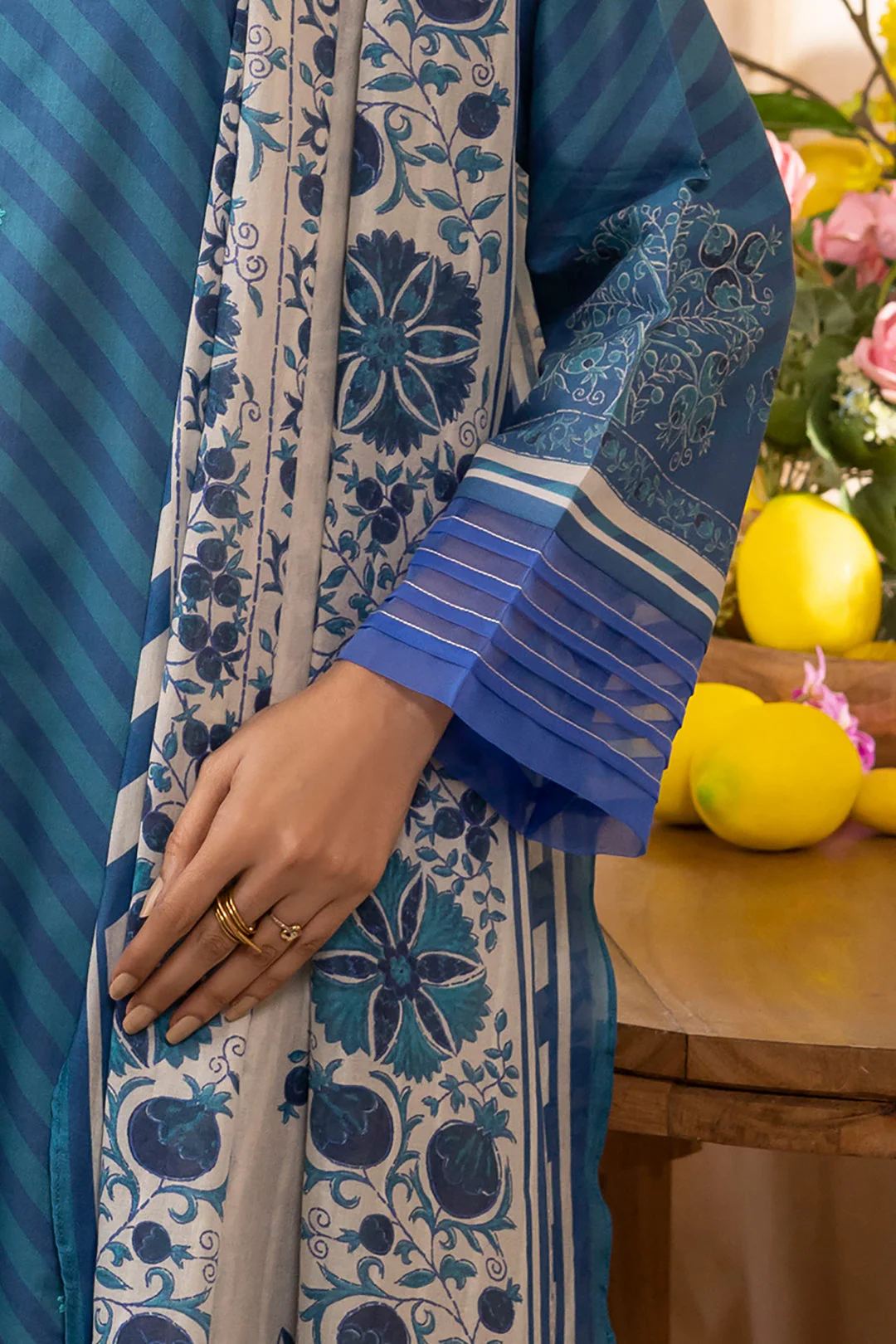 Embroidered Shirt Dupatta - 1026 - Image 5