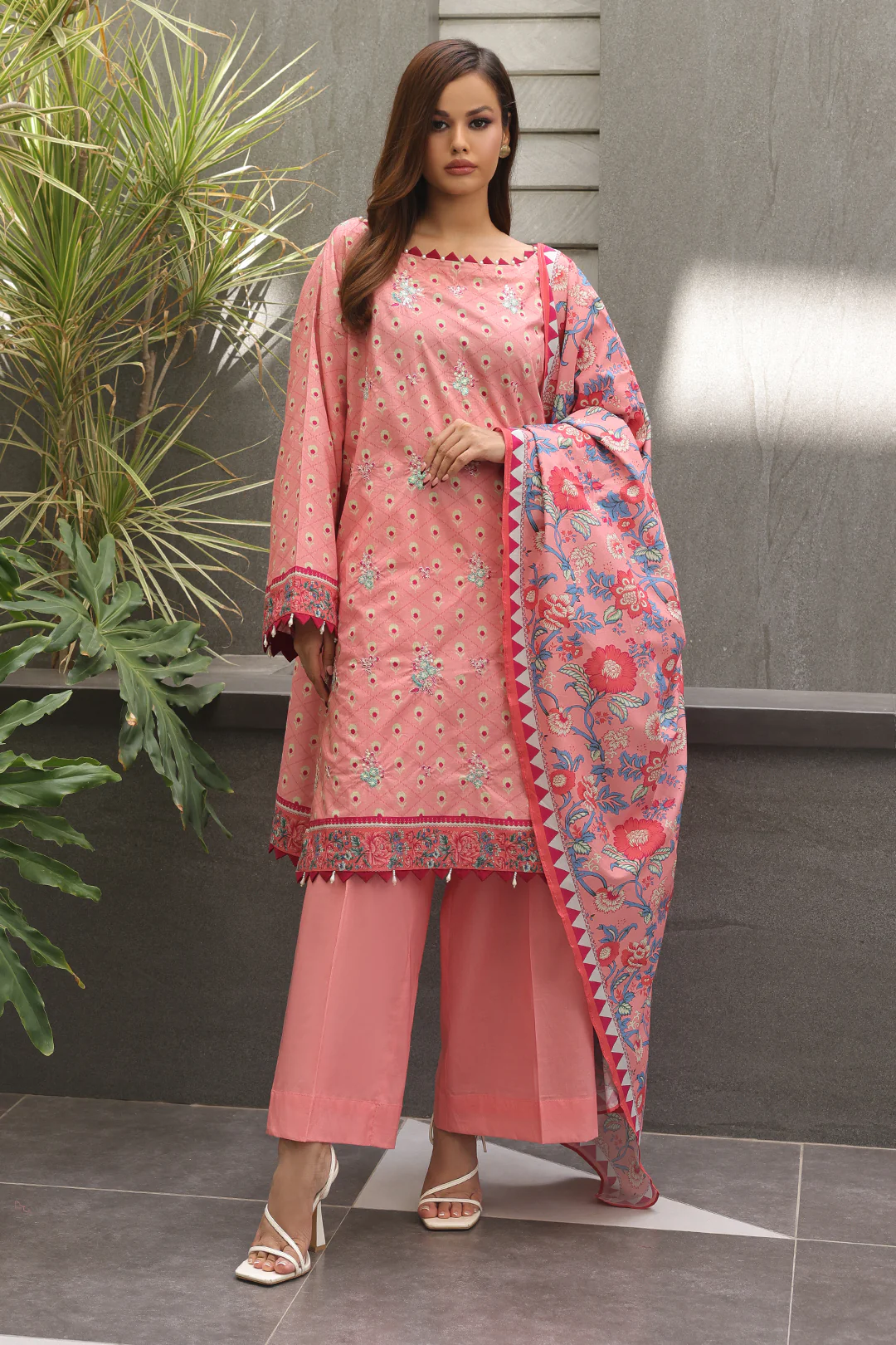 Embroidered Shirt Dupatta - 0025 - Image 2