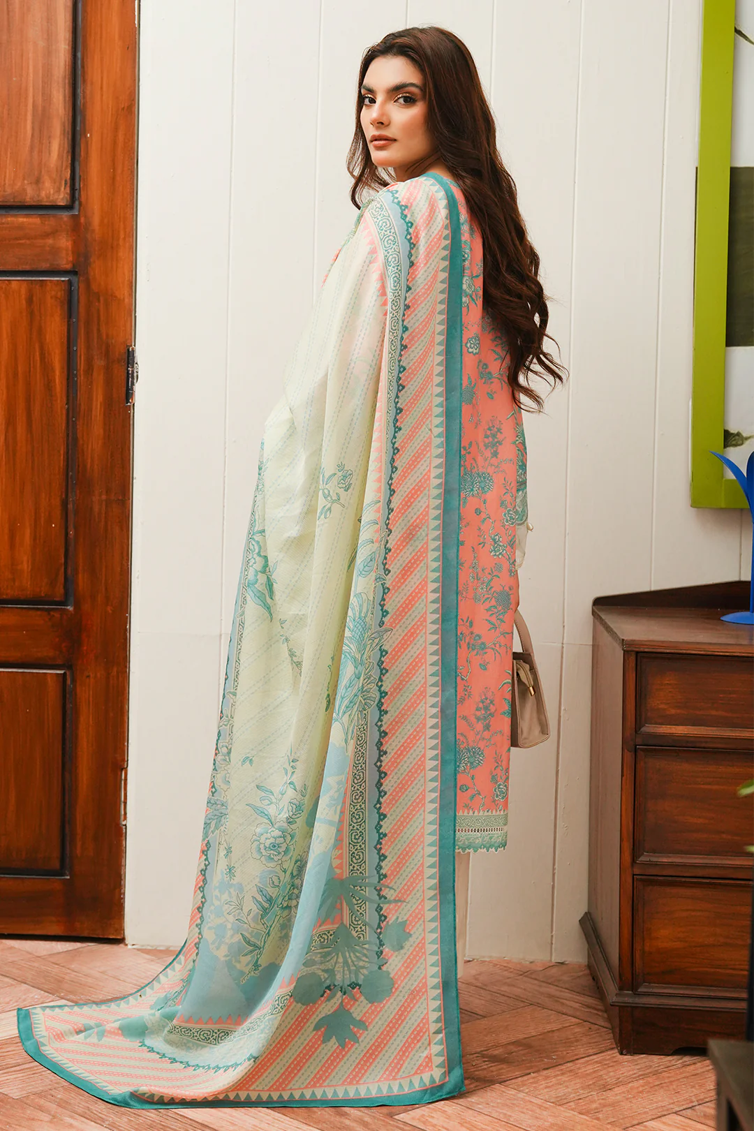Embroidered Shirt Dupatta - 0106 - Image 6