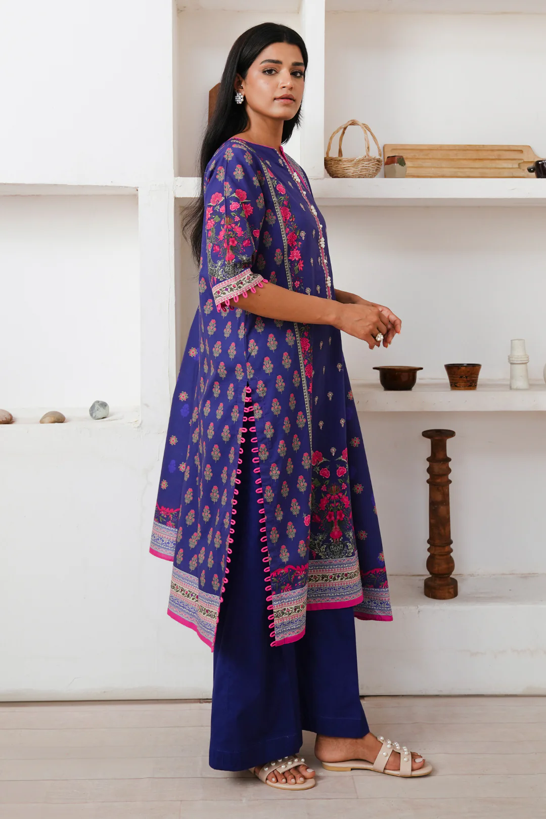 Embroidered Shirt Dupatta - 0110 - Image 3