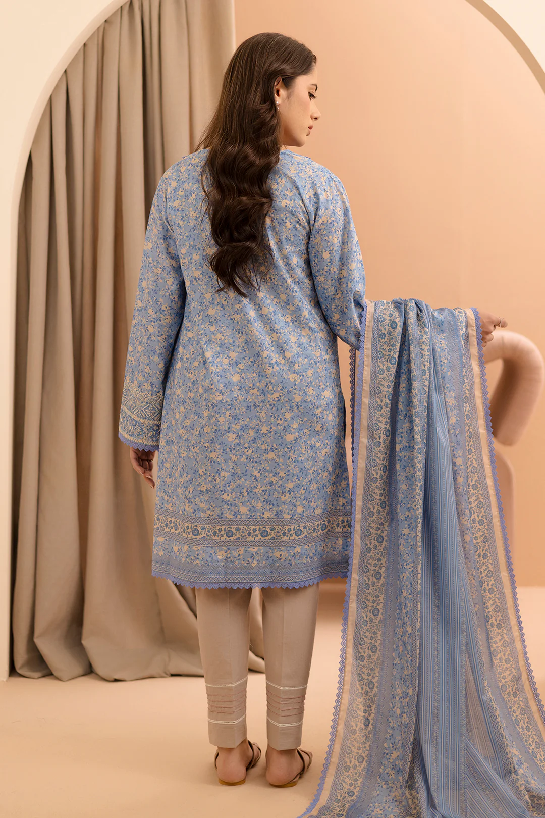 Embroidered Shirt Dupatta - 0175 - Image 6