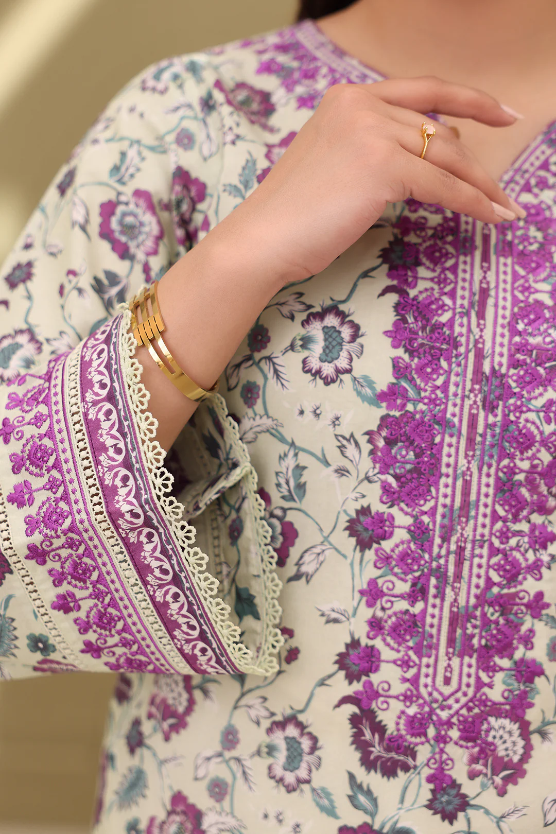 Embroidered Shirt Dupatta - 0313 - Image 3