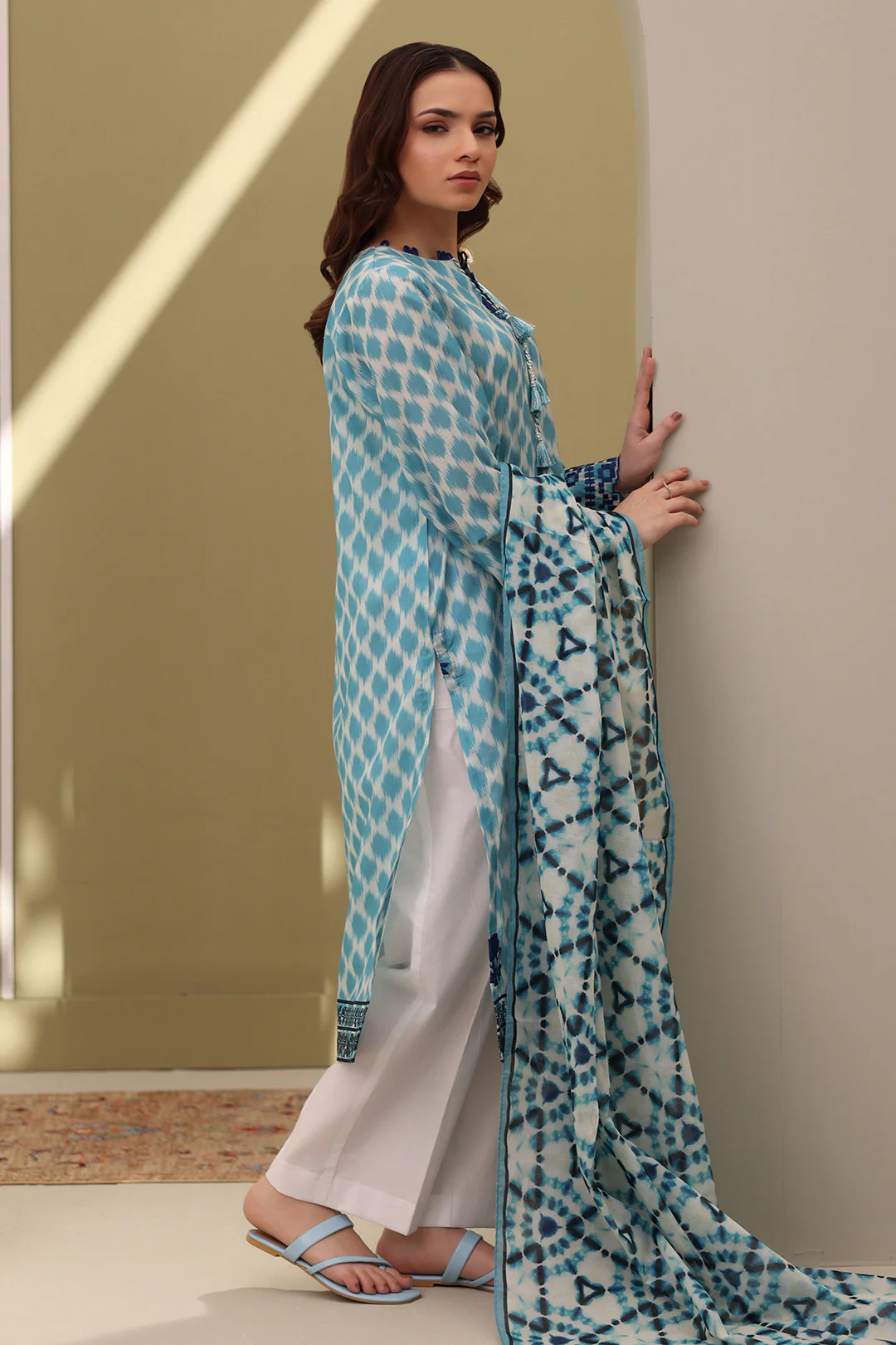Embroidered Shirt Dupatta - 0374 - Image 3