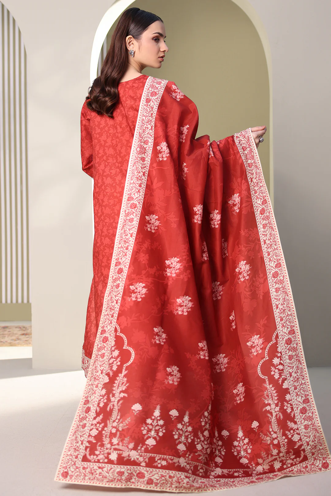 Embroidered Shirt Dupatta - 0376 - Image 9