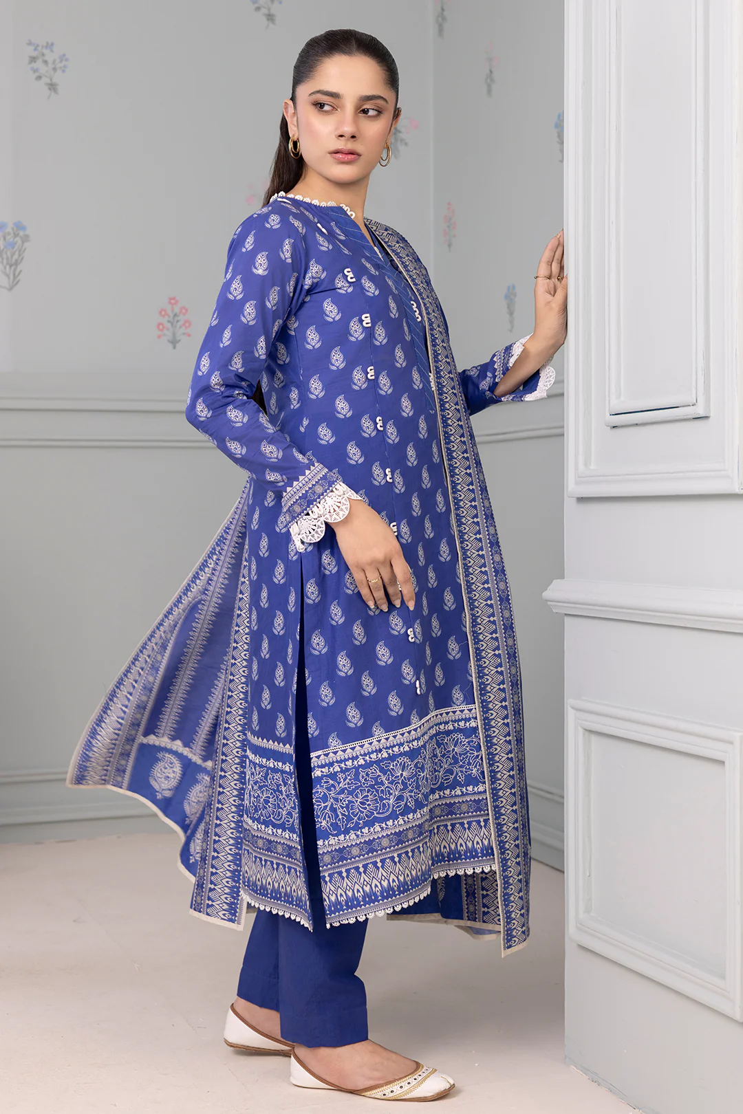 Embroidered Shirt Dupatta - 0487 - Image 5