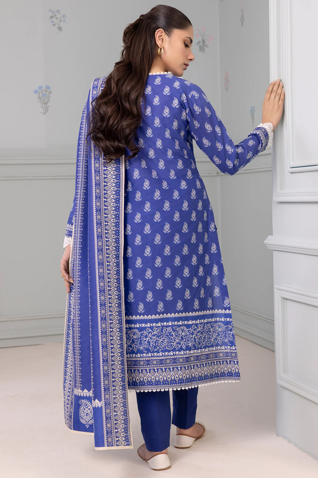 Embroidered Shirt Dupatta - 0487 - Image 6