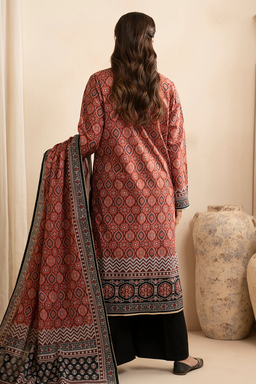 Embroidered Shirt Dupatta - 0560 - Image 8