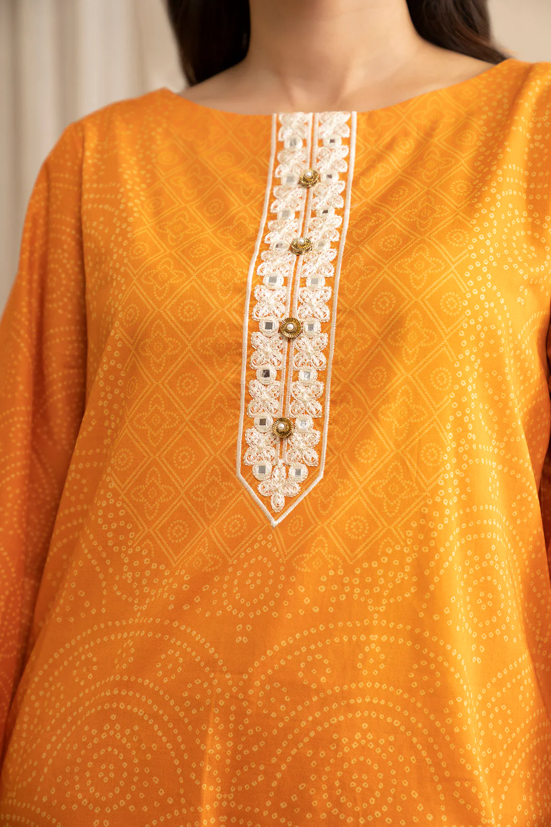 Embroidered Shirt Dupatta - 0561 - Image 4