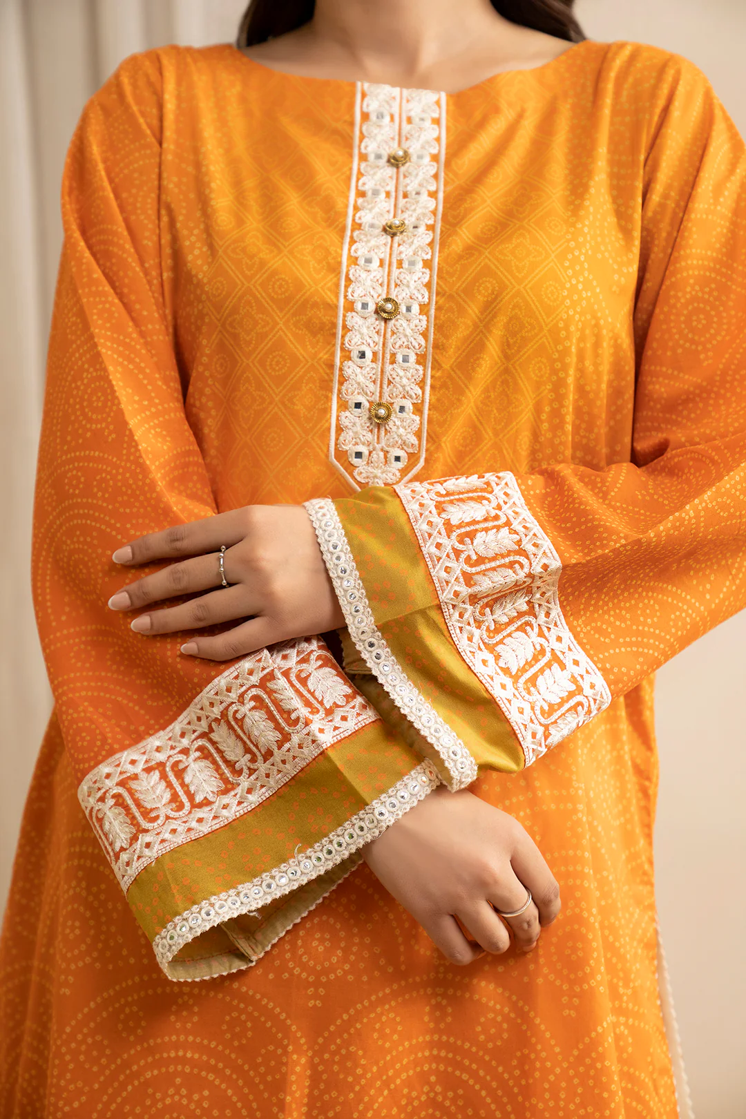 Embroidered Shirt Dupatta - 0561 - Image 7