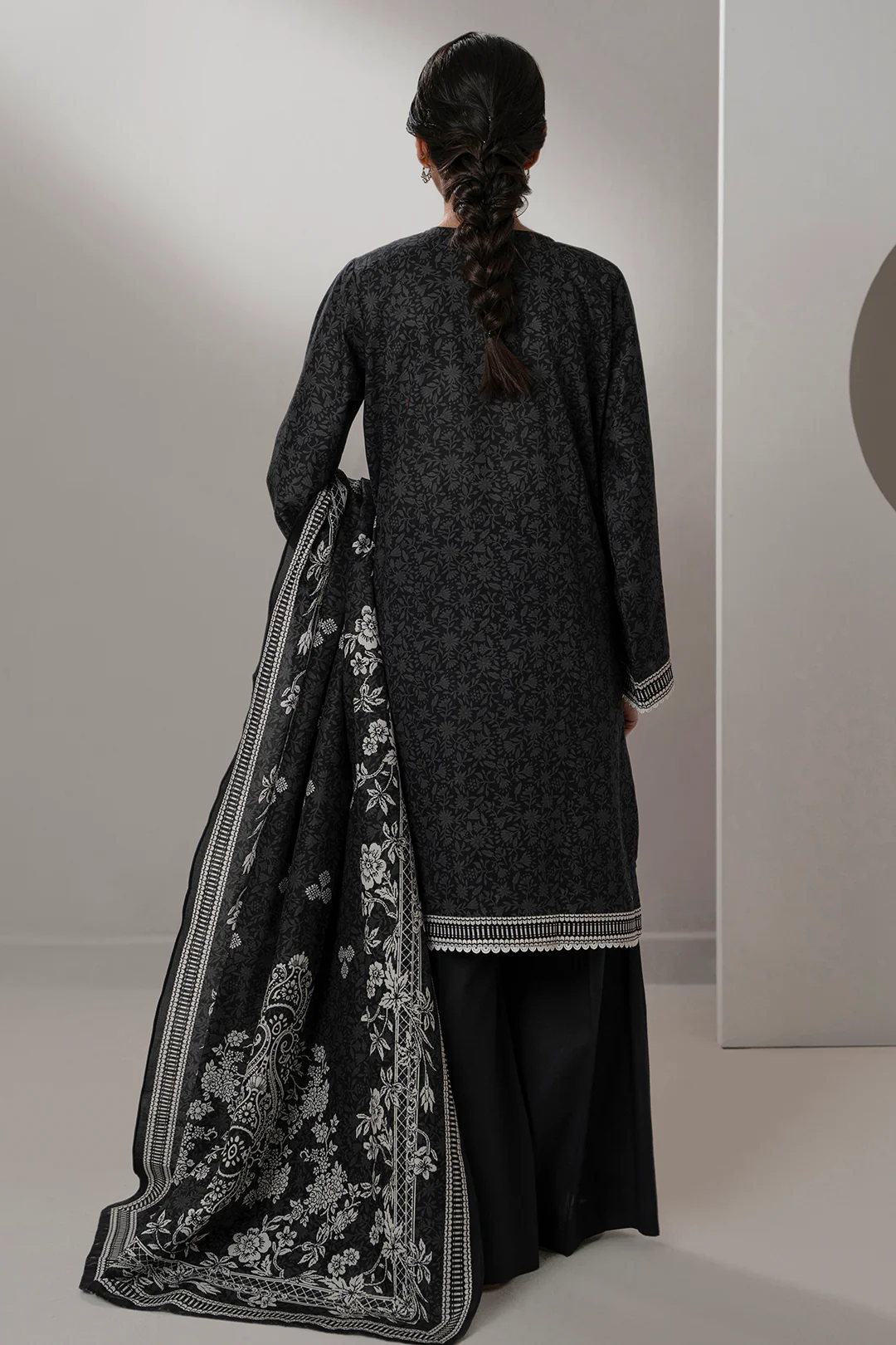 Embroidered Shirt Dupatta - 0562 - Image 5