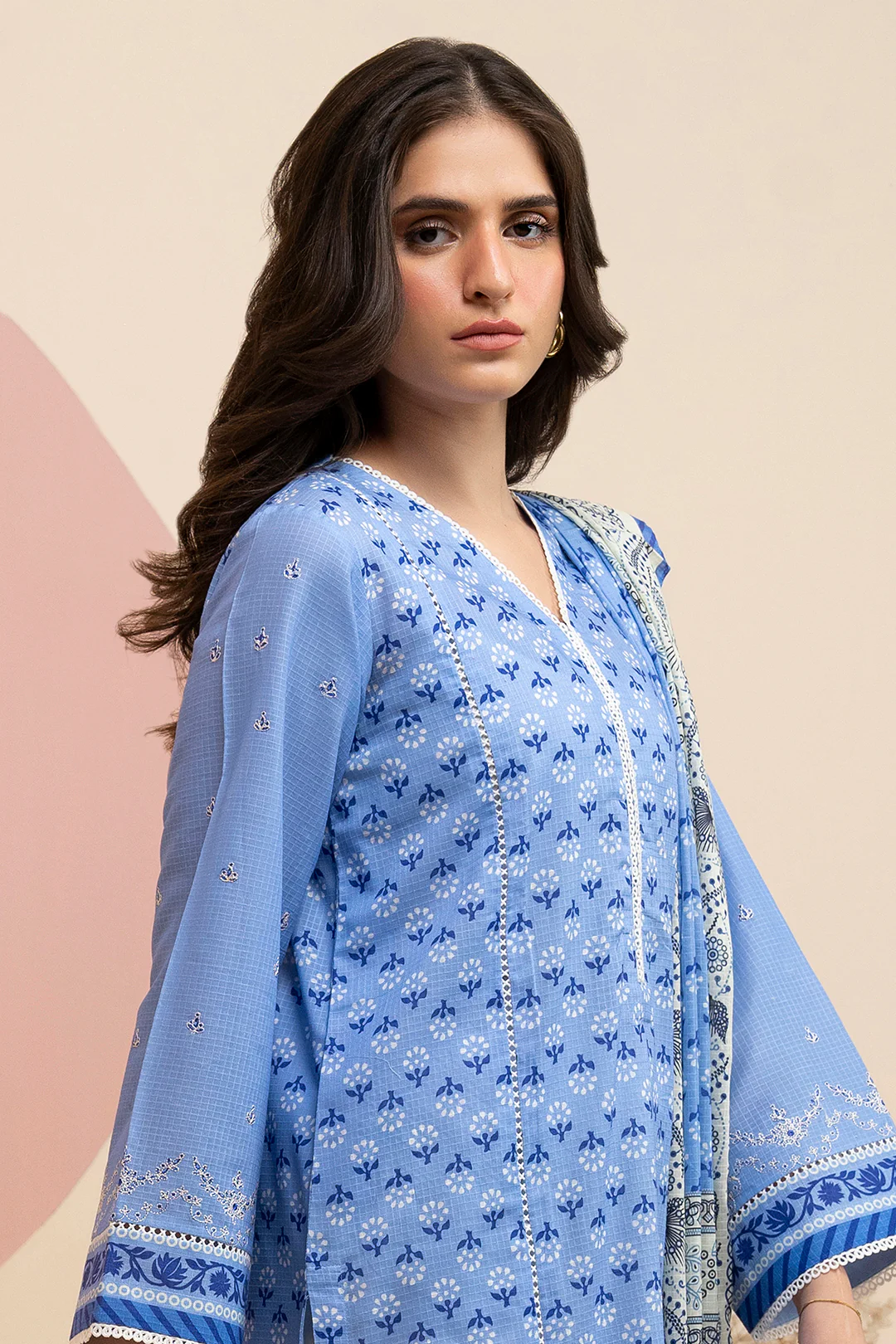 Embroidered Shirt Dupatta - 0641
