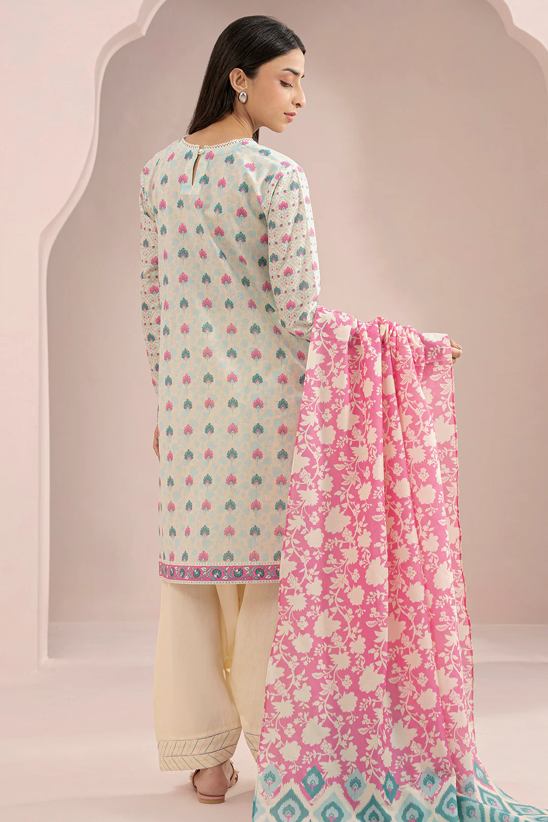 Embroidered Shirt Dupatta - 0643 - Image 5