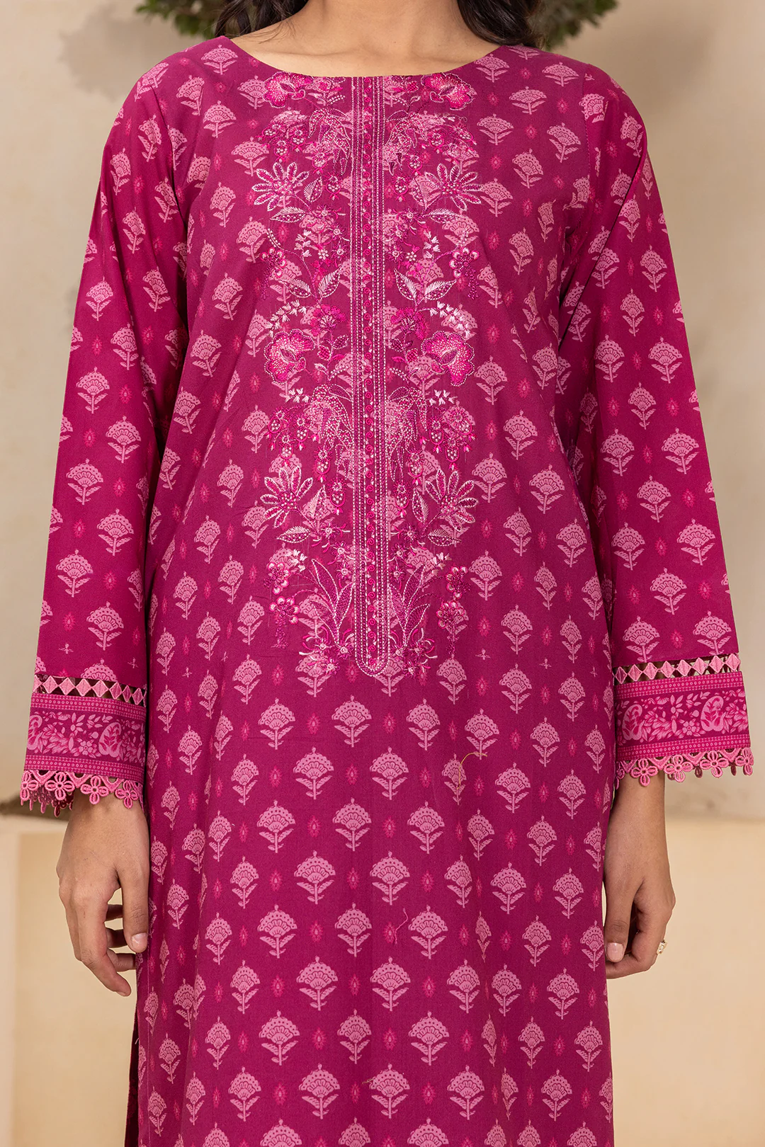 Embroidered Shirt Dupatta - 0407 - Image 9