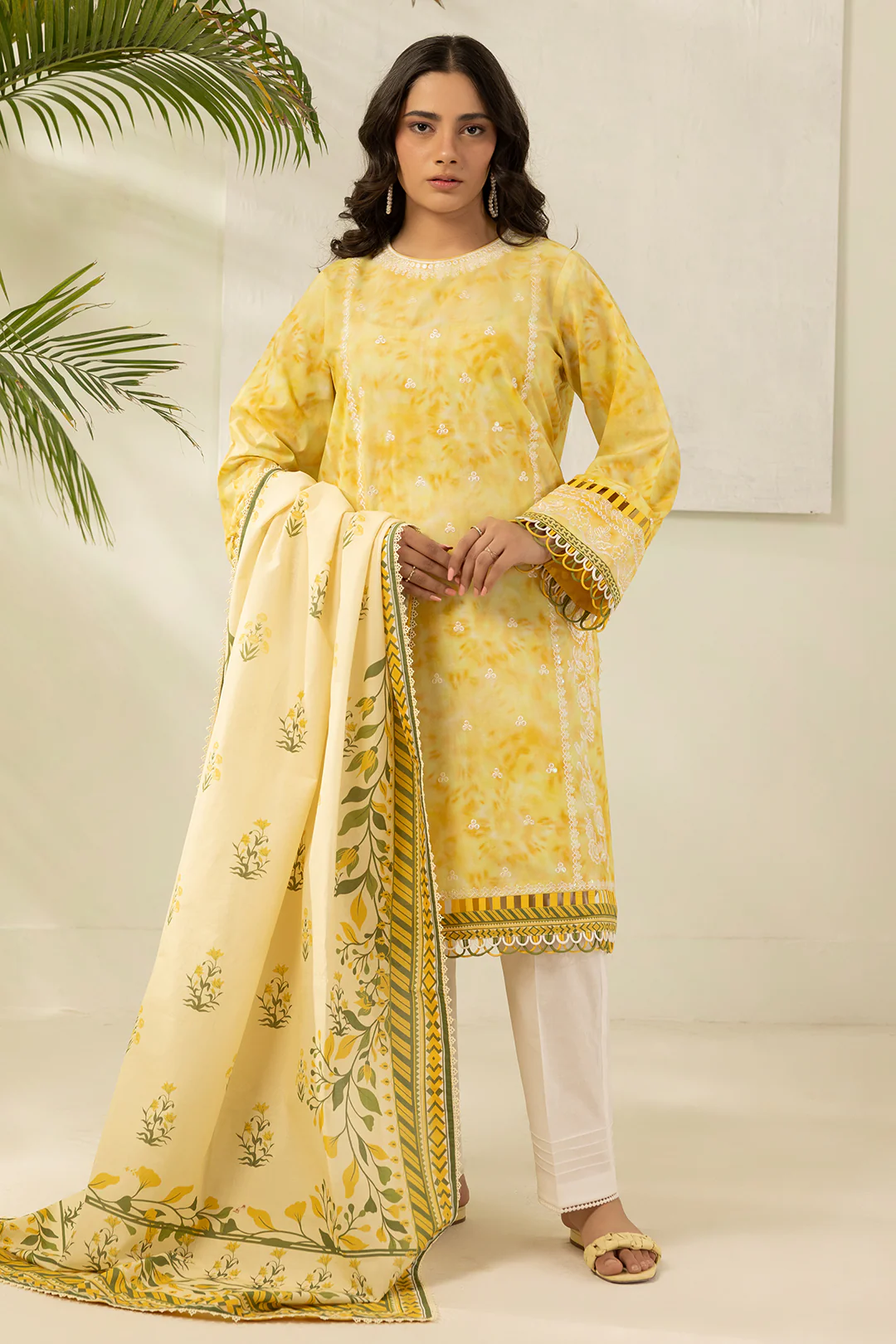Embroidered Shirt Dupatta - 0408 - Image 3