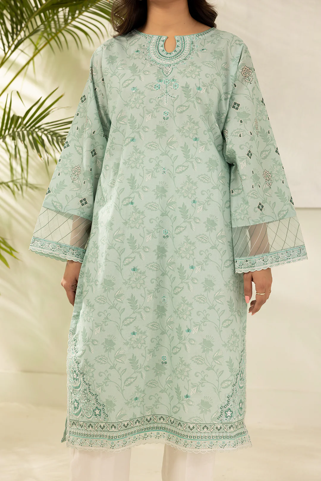 Embroidered Shirt Dupatta - 0530 - Image 5