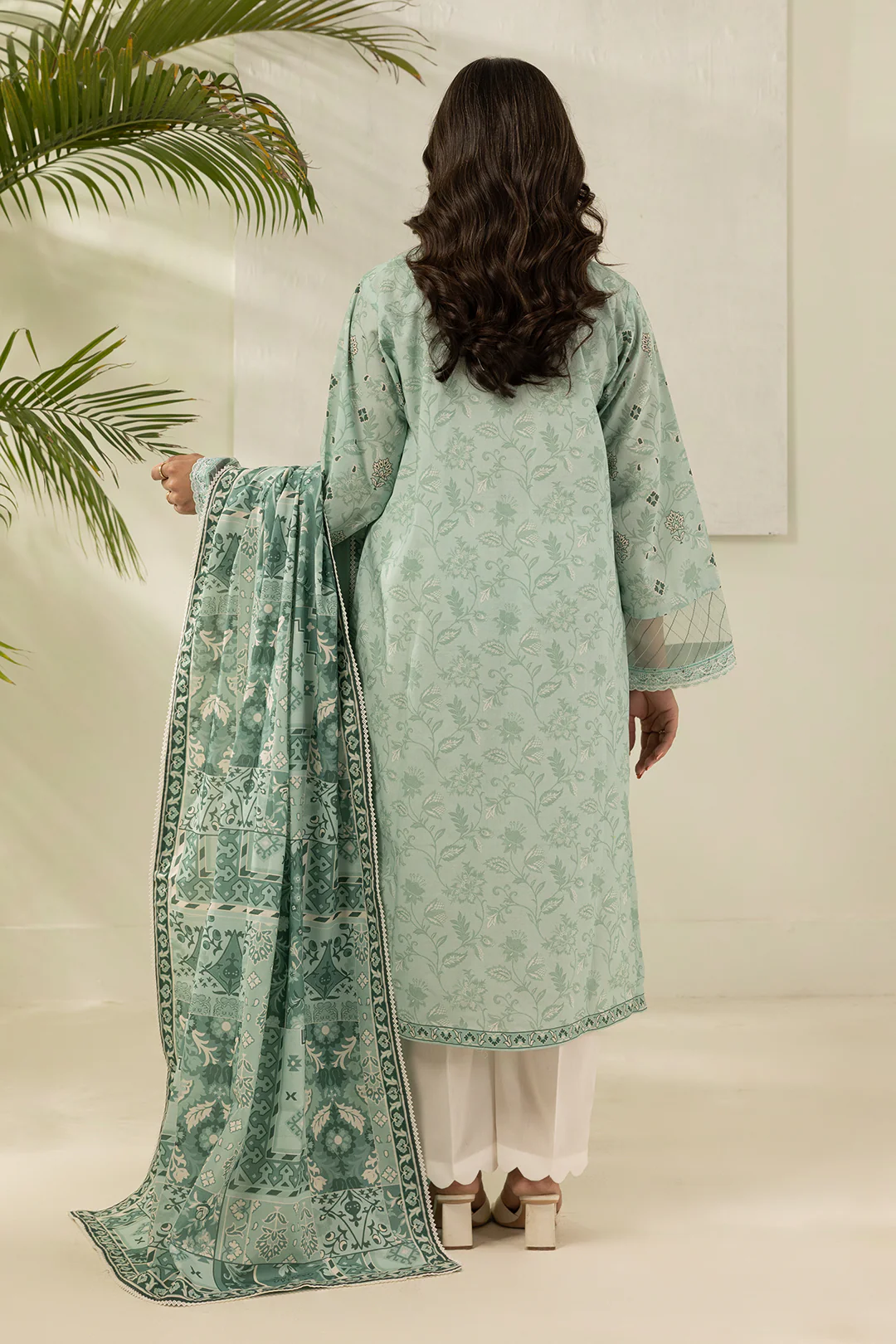Embroidered Shirt Dupatta - 0530 - Image 7