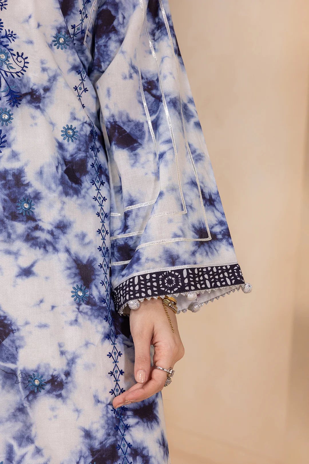 Embroidered Shirt Dupatta - 0740 - Image 6