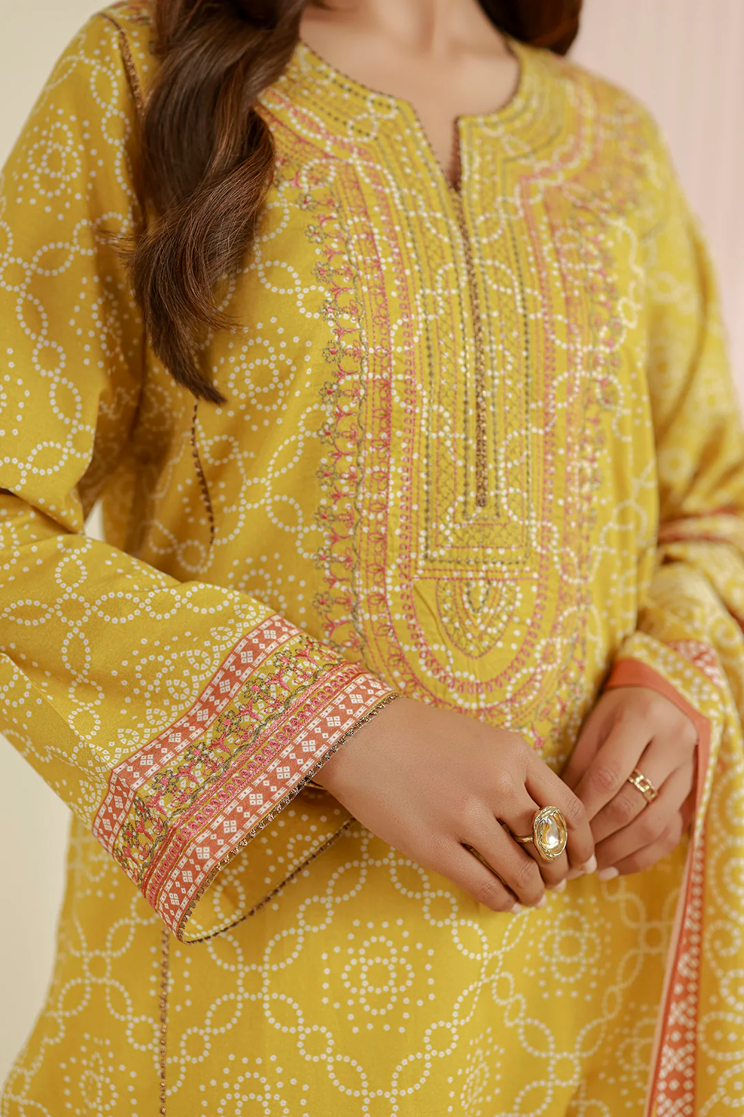 Embroidered Shirt Dupatta - 0932 - Image 6