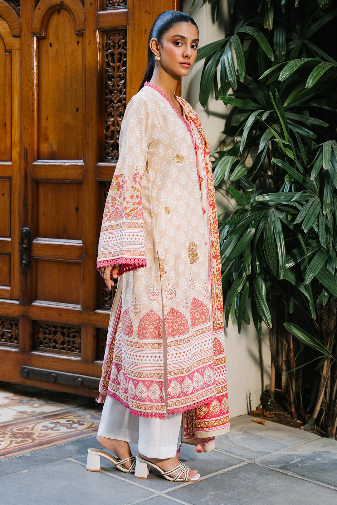Embroidered Shirt Dupatta - 0179 - Image 3