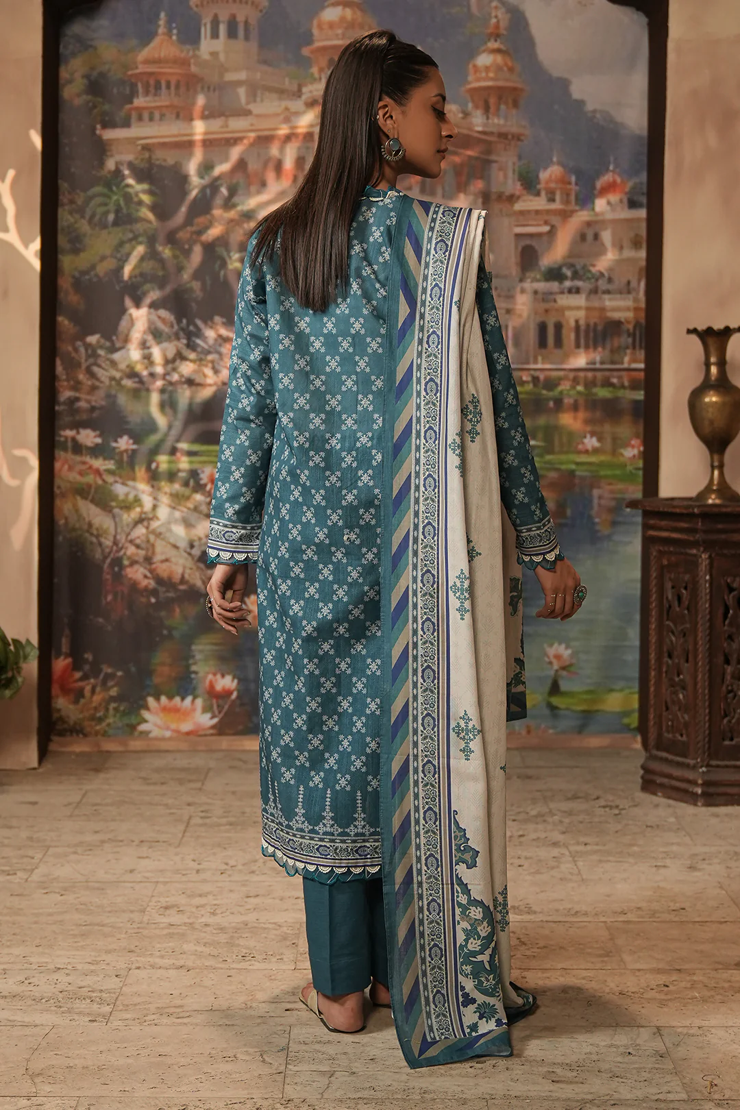 Embroidered Shirt Dupatta - 0350 - Image 5