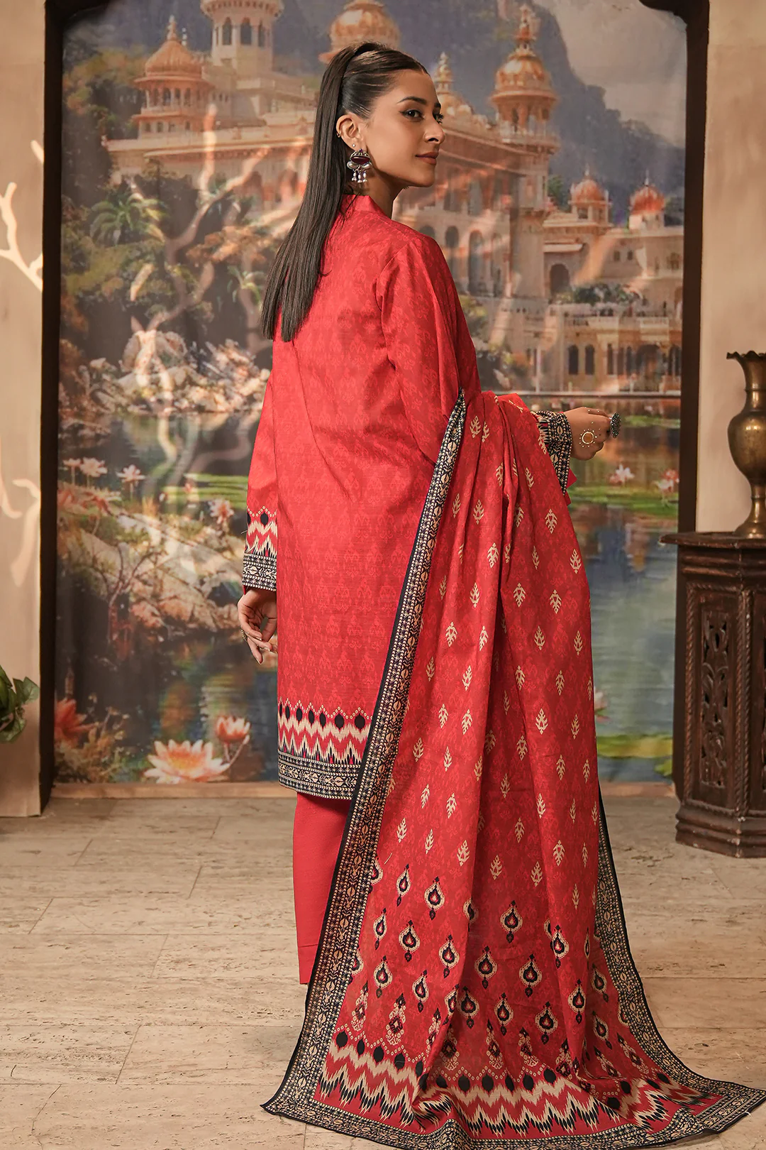 Embroidered Shirt Dupatta - 0436 - Image 5