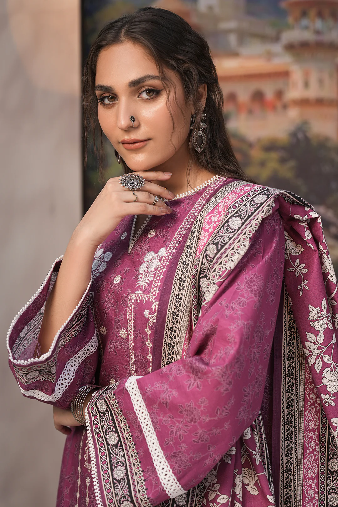 Embroidered Shirt Dupatta - 0438