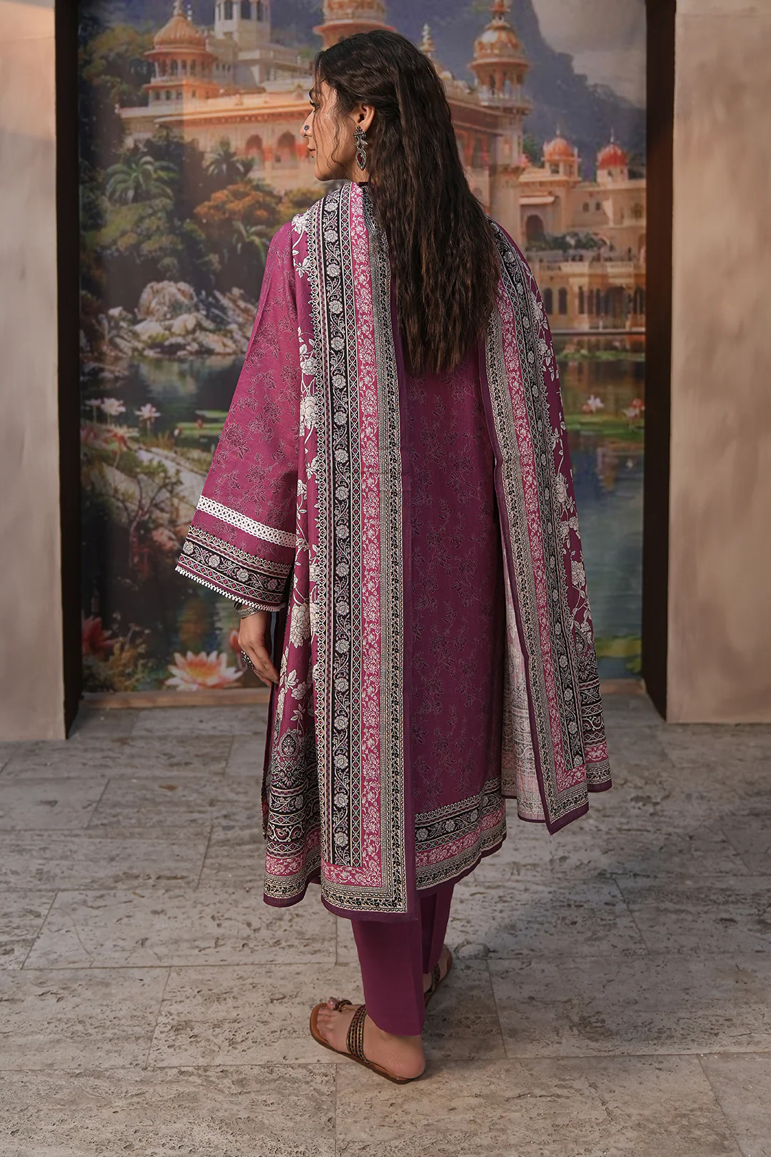 Embroidered Shirt Dupatta - 0438 - Image 3